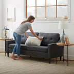 Brookside Ellen 75  Upholstered Scooped Arm Sofa