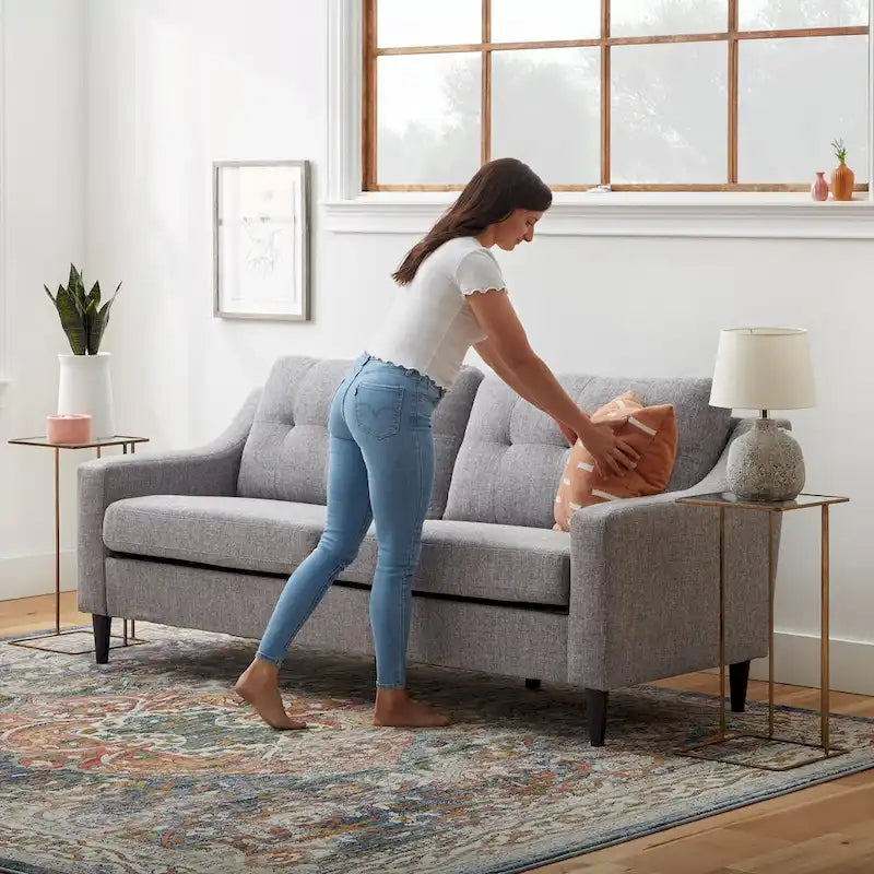 Brookside Ellen 75  Upholstered Scooped Arm Sofa