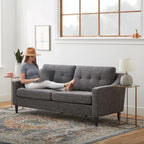 Brookside Ellen 75  Upholstered Scooped Arm Sofa