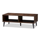 Mid-Century Modern Brown Coffee Table by