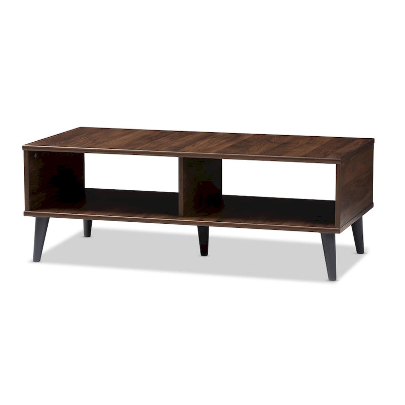 Mid-Century Modern Brown Coffee Table by
