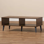 Mid-Century Modern Brown Coffee Table by