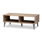 Mid-Century Modern Brown Coffee Table by