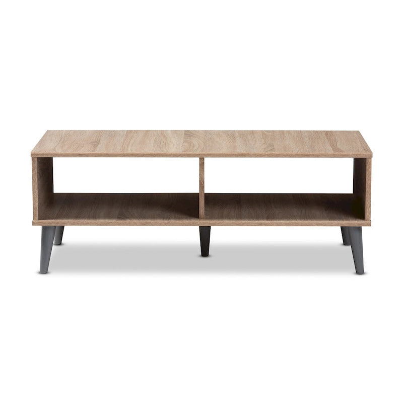 Mid-Century Modern Brown Coffee Table by