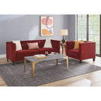 Lifestorey Modern Chesterfield Back Sofa