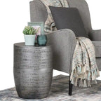 WYNDENHALL Jean 15  Wide Tribal Pattern Metal Accent Table & Assembled - 15 w x 15  d x 20  h