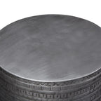 WYNDENHALL Jean 15  Wide Tribal Pattern Metal Accent Table & Assembled - 15 w x 15  d x 20  h