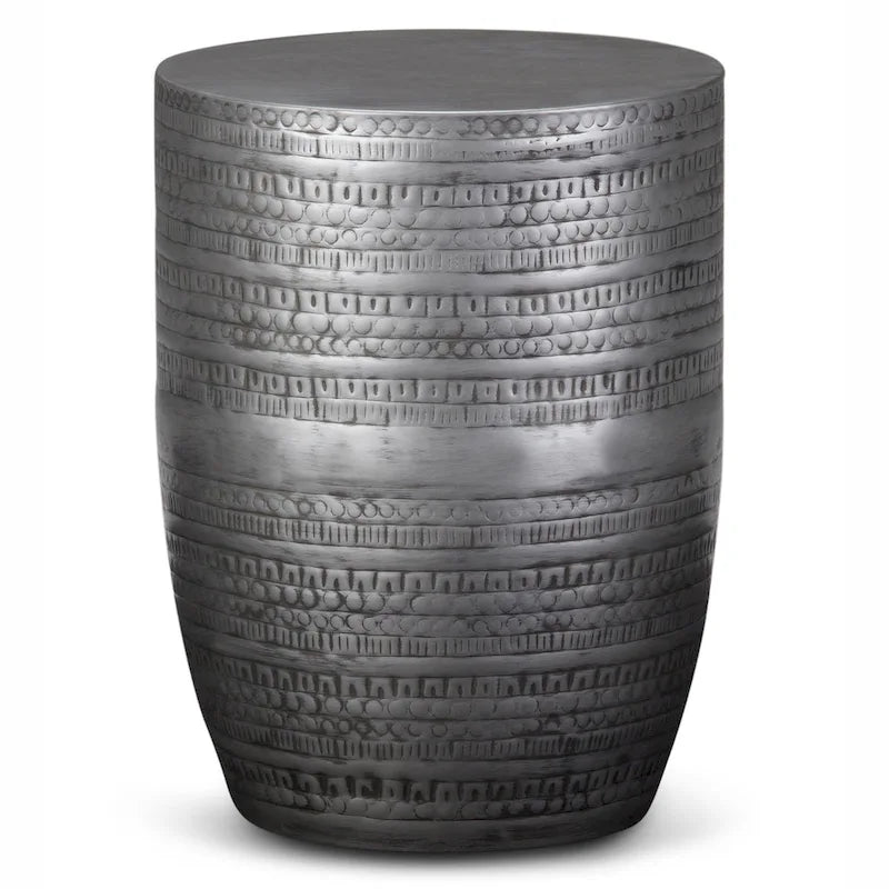 WYNDENHALL Jean 15  Wide Tribal Pattern Metal Accent Table & Assembled - 15 w x 15  d x 20  h