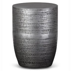 WYNDENHALL Jean 15  Wide Tribal Pattern Metal Accent Table & Assembled - 15 w x 15  d x 20  h