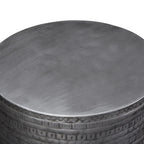 WYNDENHALL Jean 15  Wide Tribal Pattern Metal Accent Table & Assembled - 15 w x 15  d x 20  h