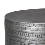 WYNDENHALL Jean 15  Wide Tribal Pattern Metal Accent Table & Assembled - 15 w x 15  d x 20  h