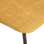 HomyLin Dining Chair Set of 4 Upholstered Fabric Low Back Armless