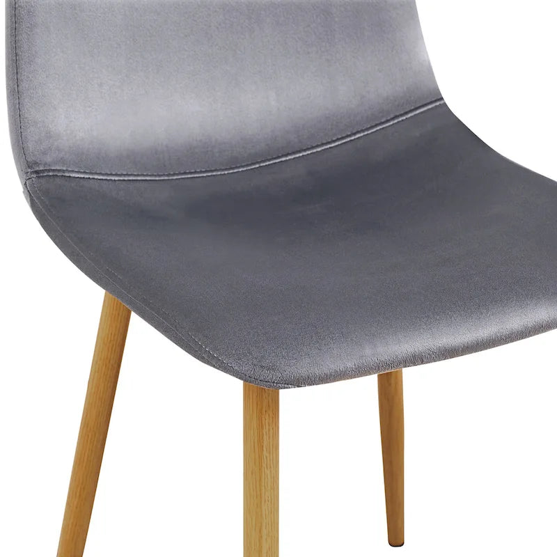 HomyLin Dining Chair Set of 4 Upholstered Fabric Low Back Armless