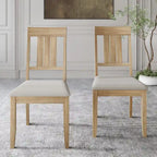 CraftPorch Classic Wooden Dining Chairs (Set of 2) - N/A