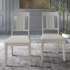 CraftPorch Classic Wooden Dining Chairs (Set of 2) - N/A