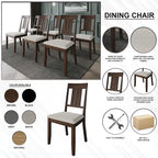 CraftPorch Classic Wooden Dining Chairs (Set of 2) - N/A
