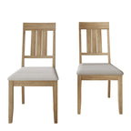 CraftPorch Classic Wooden Dining Chairs (Set of 2) - N/A