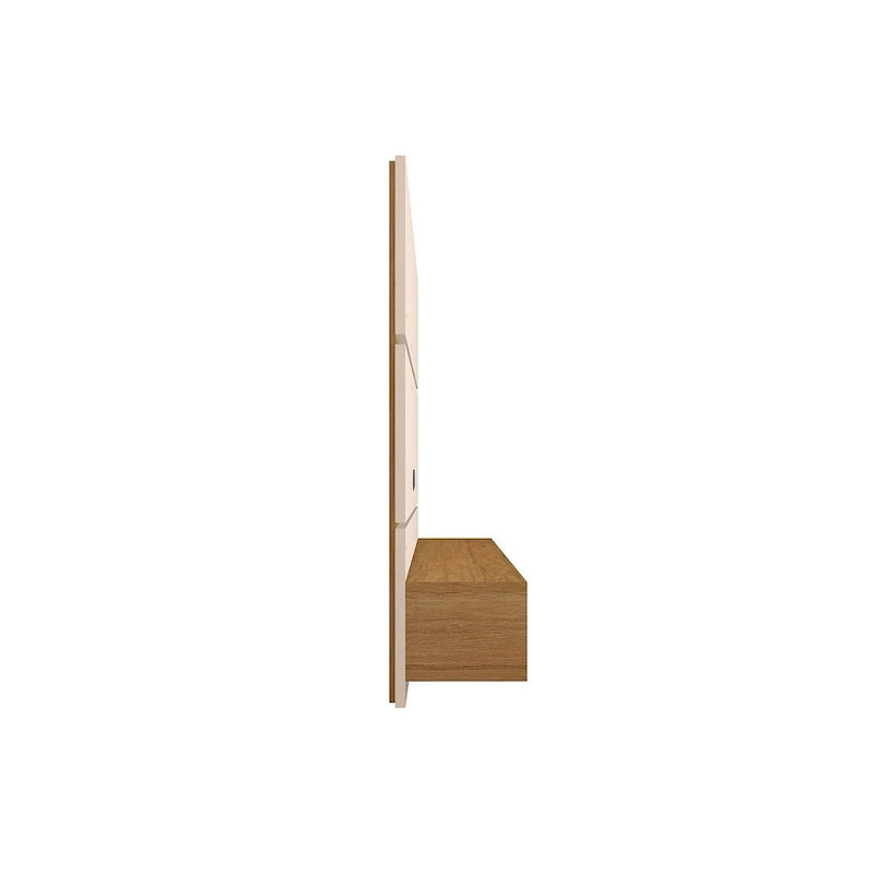 Mid Century Modern Wood 62.99 In. Floating Living Room Entertainment Furniture