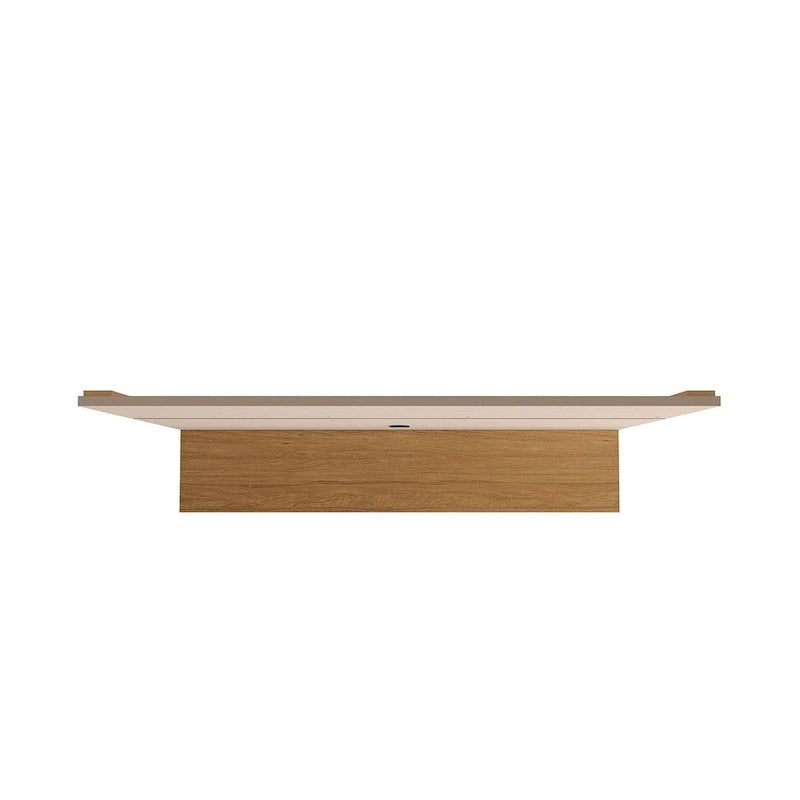 Mid Century Modern Wood 62.99 In. Floating Living Room Entertainment Furniture