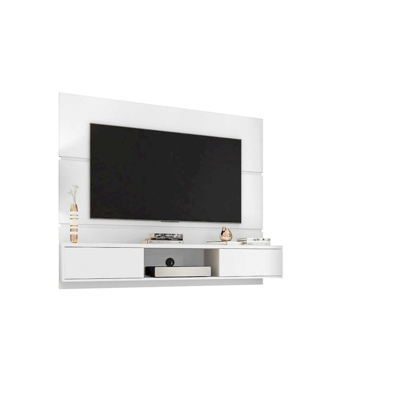 Mid Century Modern Wood 62.99 In. Floating Living Room Entertainment Furniture