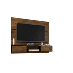 Mid Century Modern Wood 62.99 In. Floating Living Room Entertainment Furniture