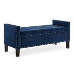 Entryway Living Room Soft Padded Seat with Armrest,Bed Bench