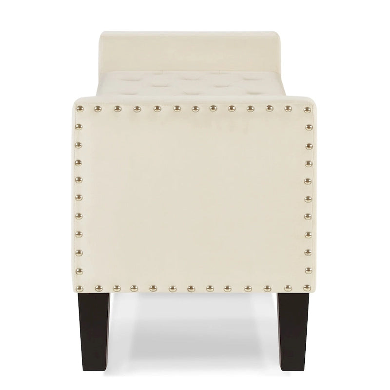 Entryway Living Room Soft Padded Seat with Armrest,Bed Bench