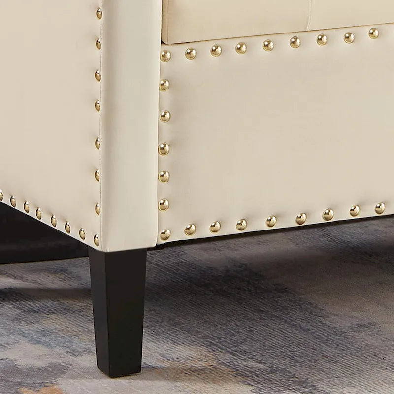 Entryway Living Room Soft Padded Seat with Armrest,Bed Bench