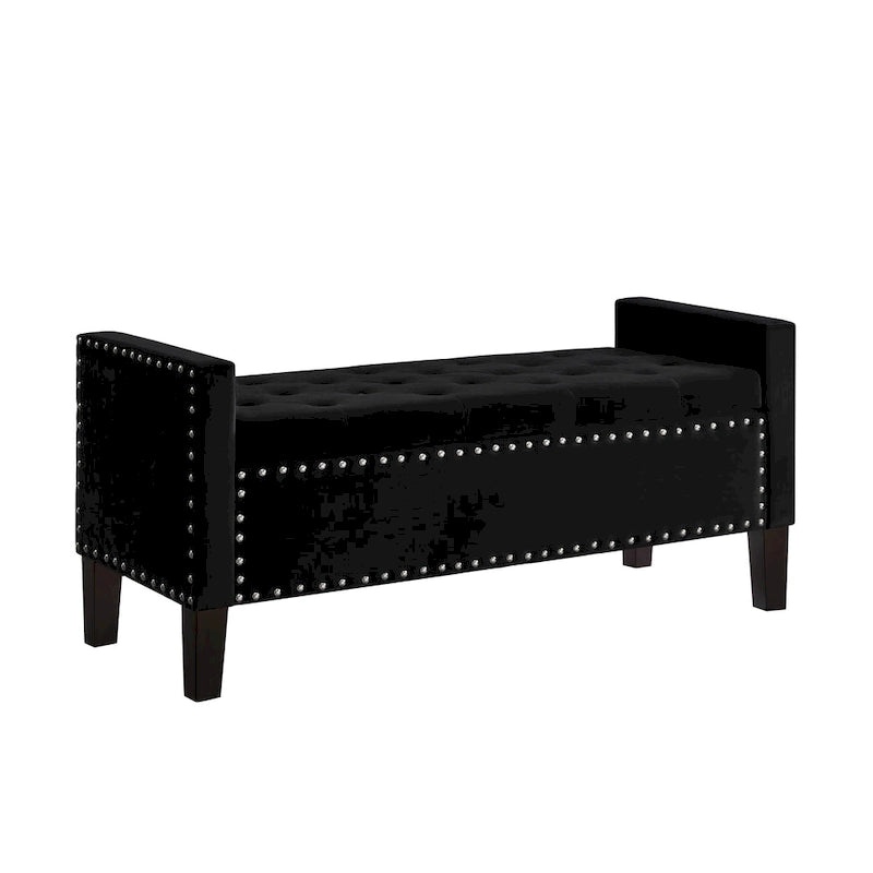 Entryway Living Room Soft Padded Seat with Armrest,Bed Bench