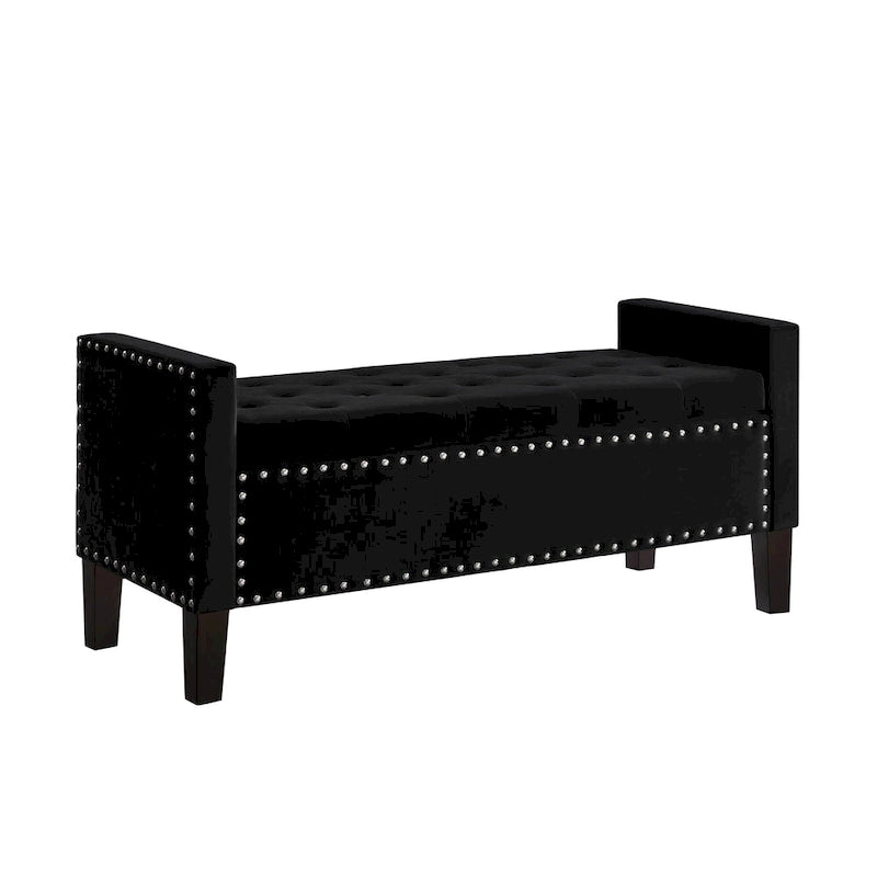 Entryway Living Room Soft Padded Seat with Armrest,Bed Bench