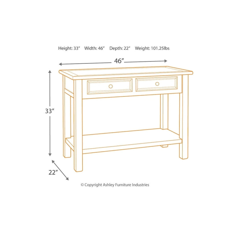 Signature Design by  Bolanburg Farmhouse Sofa Table
