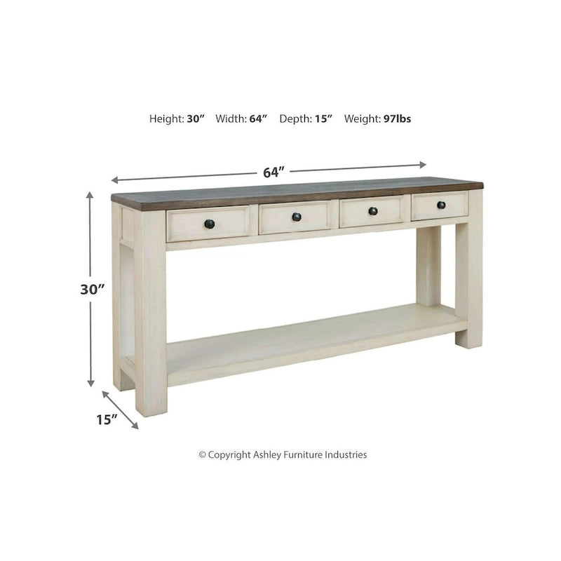 Signature Design by  Bolanburg Farmhouse Sofa Table