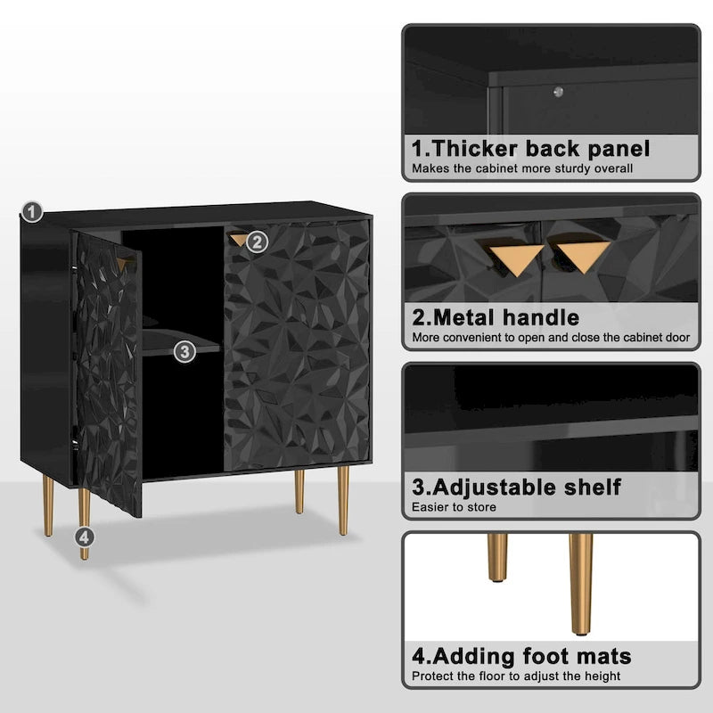 Clihome 2 Door Locker Storage Accent Cabinet