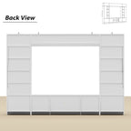 Wall Unit TV Stand with Bookshelves for TVs up to 70 , Modern Console
