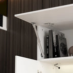Wall Unit TV Stand with Bookshelves for TVs up to 70 , Modern Console