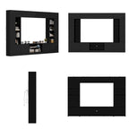 Wall Unit TV Stand with Bookshelves for TVs up to 70 , Modern Console