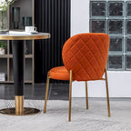 Amoa Contemporary Velvet Upholstery Dining Chair