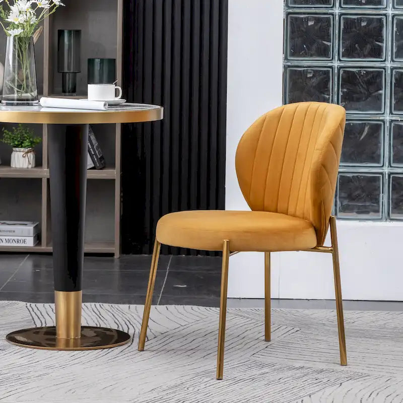 Amoa Contemporary Velvet Upholstery Dining Chair