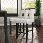 Strick & Bolton Lange Modern Upholstered Counter Height Chair (Set of 2)