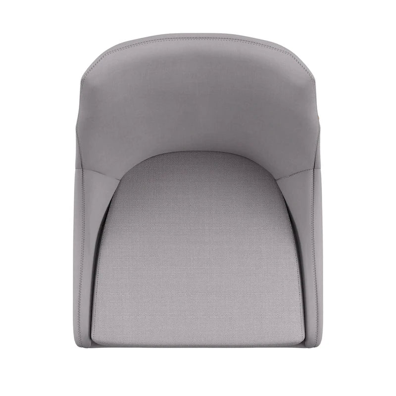 Sasha Oak Barrel Back Dining Chair (Set of 2) by iNSPIRE Q Modern - Set of 2