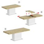 78.7 W Extendable Table Dining Table Meeting Table Working Station