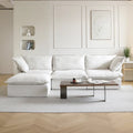 123  Upholstered Sectional Sofa Minimalist Velvet Couch