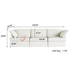 123  Upholstered Sectional Sofa Minimalist Velvet Couch
