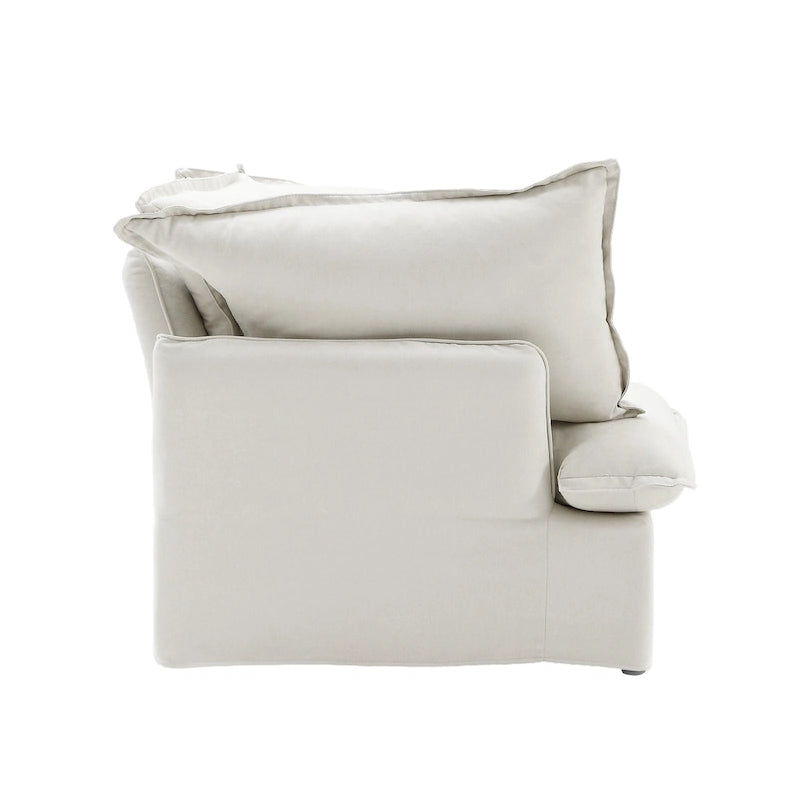 123  Upholstered Sectional Sofa Minimalist Velvet Couch