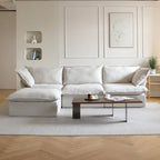 123  Upholstered Sectional Sofa Minimalist Velvet Couch