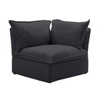 123  Upholstered Sectional Sofa Minimalist Velvet Couch