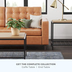 Brookside Ruby Wood and Metal Coffee and End Tables