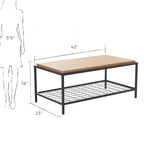 Brookside Ruby Wood and Metal Coffee and End Tables