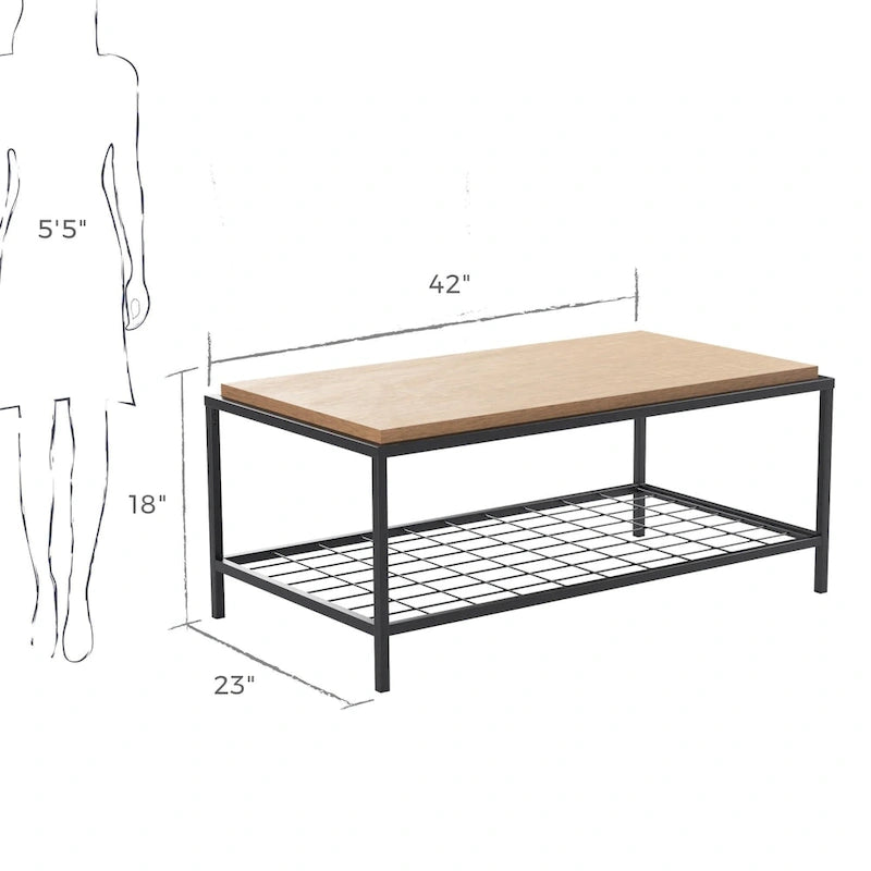 Brookside Ruby Wood and Metal Coffee and End Tables