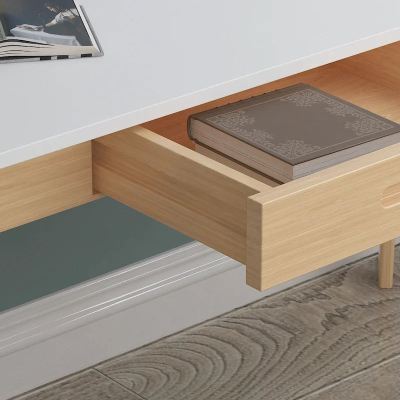 Computer Writing Desk with 2-drawer for Home and Office